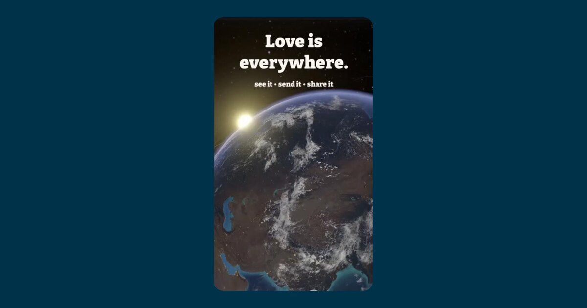 tgthr opening screen with a view of Earth from space